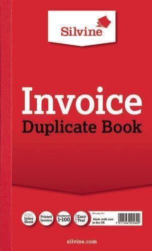 Duplicate Book, Invoice Book, Full-Size, 210 x 127mm