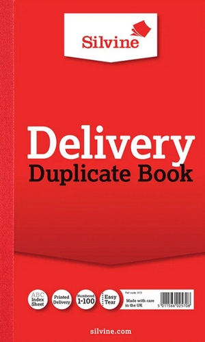 Duplicate Book, Delivery Duplicate Book, Full-Size, 210 x 127mm