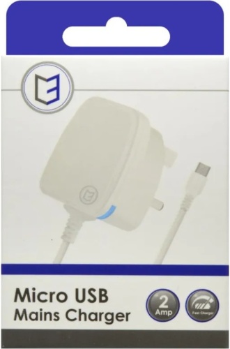 Mains Charger, Micro USB 2 AMP