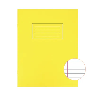 Exercise Books, Silvine 229 x 178mm Ruled Yellow