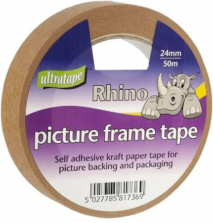 Tape, 24mm x 50m, Rhino Picture Frame Tape