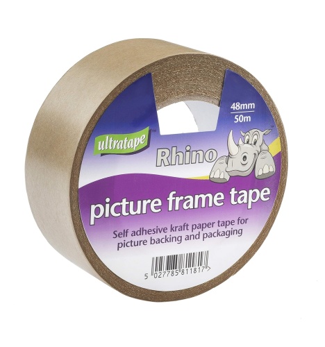 Tape, 48mm x 50m, Rhino Picture Frame Tape