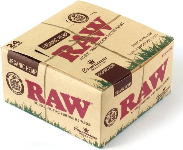 Rolling Papers, Raw, Organic Hemp King Size Slim + Filter Tips