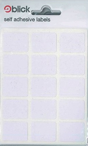 Labels, Self-Adhesive Rectangle White, 19 x 25mm, 20's