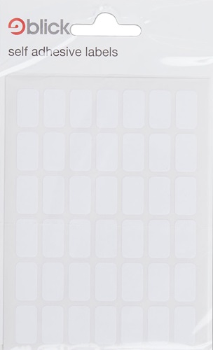 Labels, Self-Adhesive Rectangle White, 9 x 13mm, 20's