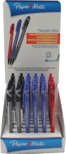 Pens, PaperMate Flexgrip Ultra Retractable Ballpen, Display