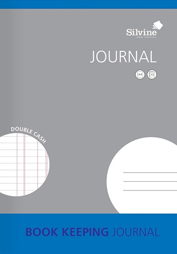 Book Keeping, 'Journal' A4, 32 Pages, Printed 'Double Cash'